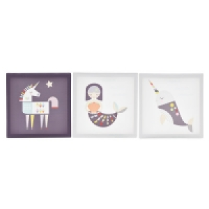 Mermaid Kids Room Canvas Set