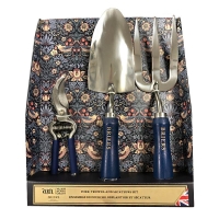 QDStores  William Morris Strawberry Thief Fork Trowel & Secateurs Gift