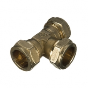 Wickes Brass Compression Equal Tee - 10mm &pound;2.45