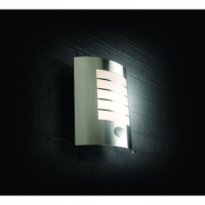 Wickes Oslo Chrome Wall Light with PIR - 60W &pound;24.00