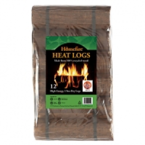 Homefire Heat Logs - Pack Of 12 £6.50