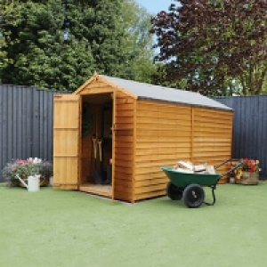 Mercia 10 x 6 ft Overlap Apex Windowless Shed £430.00