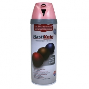 Plastikote Multi-surface Spray Paint - Satin Cameo Pink 400m £8.00