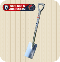 InExcess  Spear & Jackson Stainless Steel Digging Spade