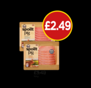 Spoilt Pig Dry Cured Unsmoked Back Bacon, Dry Cured Smoked B £2.49