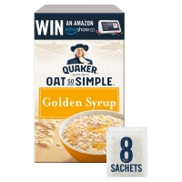Iceland  Quaker Oat So Simple Golden Syrup Flavour Porridge 8x36g