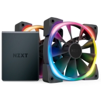 Overclockers Nzxt NZXT Aer RGB 2 Fan with HUE 2 Controller - 120mm Dual Fan Pa
