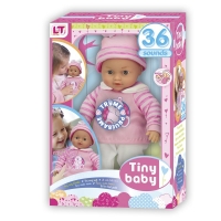 QDStores  Tiny Baby Toy Doll with 36 Sounds
