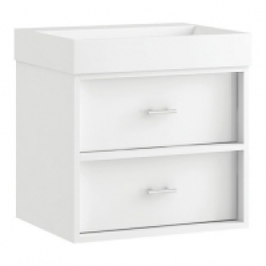 Wickes  Wickes Alessano White Gloss Wall Hung Vanity Unit - 600mm