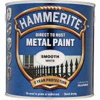Wickes  Hammerite Metal Paint - Smooth White 2.5L