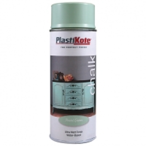 Plastikote Chalk Finish Spray Paint - Pastel Green 400ml £7.50