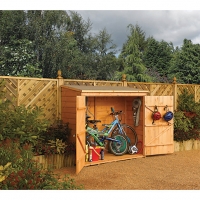 Wickes  Rowlinson 6 x 3 ft Timber Wall Bike & Garden Storage Unit