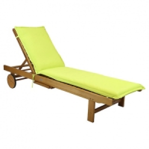 Wickes  FSC Acacia Wooden Sun Lounger