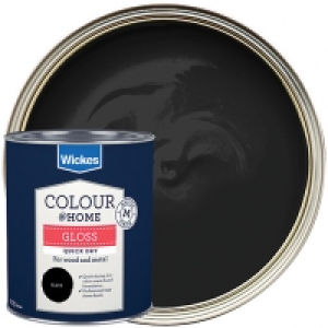 Wickes Quick Dry Gloss Black 750ml £15.00
