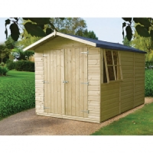 Shire 10 x 7 ft Modular Timber Double Door Shiplap Shed &pound;620.00