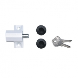 Yale P-114-WE Patio Door Lock - White &pound;7.87