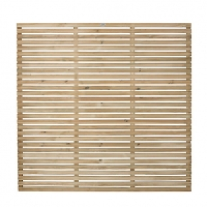 Forest 6 x 6ft Contemporary Single Slatted Fence Panel - Pac £320.00