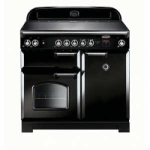 Rangemaster Classic 100cm Ceramic Range Cooker - Black with