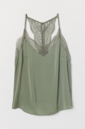HM   Satin top with lace