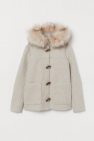 HM   Duffle coat with faux fur