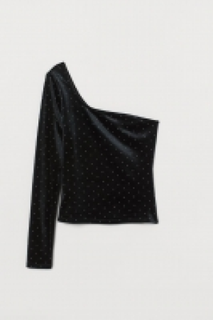  Velour one-shoulder top £4.00