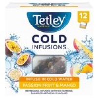 Morrisons  Tetley Cold Infusions Passion Fruit & Mango 12s