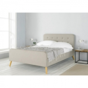 Rene Oat King Bed Frame and Mattress