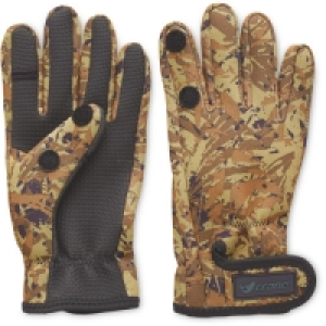 Crane One Fold Camo Fishing Gloves