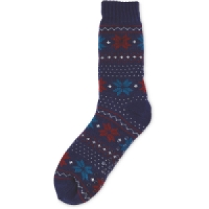 Snowflake Fleece Slipper Socks