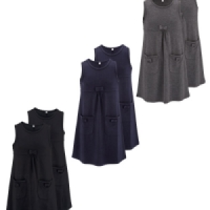 Aldi  Lily & Dan Jersey Pinafore 2 Pack