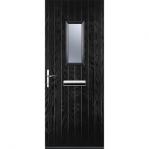 Euramax 1 Square Black Right Hand Composite Door 880mm x 210 £670.00