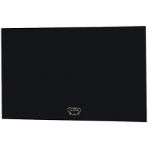 Wickes  Rangemaster Classic Splashback - Black & Brass Gloss 900mm