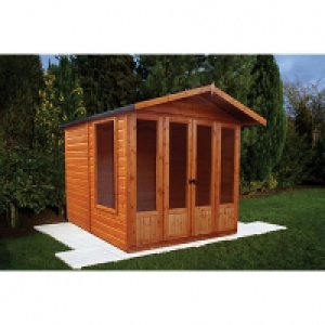 Shire 7 x 7 ft Parham Apex Double Door Dip Treated Summerhou