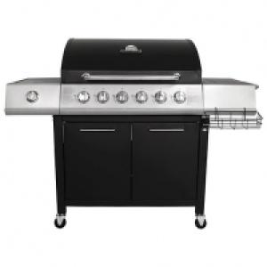 Charles Bentley 7 Burner (6+1 Side) Gas BBQ Black £350.00