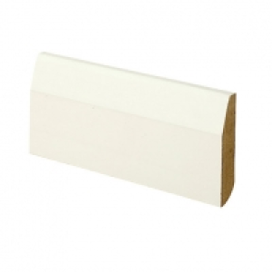 Wickes  Wickes Dual Purpose Chamfered/Bullnose Primed MDF Skirting -