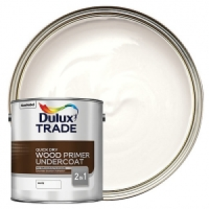 Dulux Trade Quick Dry Wood Primer & Undercoat Paint - White  £37.00