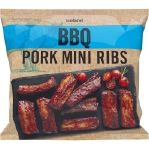 Iceland BBQ Pork Mini Ribs 600g £3.00