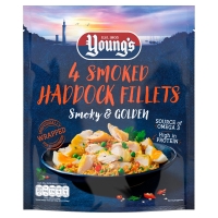 Iceland  Youngs 4 Smoked Haddock Fillets 360g
