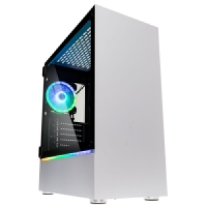 Overclockers Kolink Kolink Bastion RGB Midi Tower Gaming Case - White