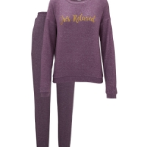Avenue Ladies Purple Loungewear Set
