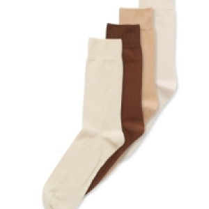 Aldi  Mens Neutrals Cotton Socks 5 Pack