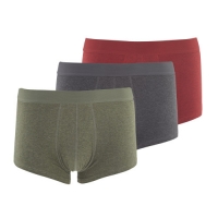 Aldi  Mens Mixed Colour Hipsters 3 Pack