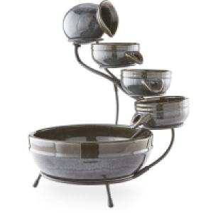 Grey Solar Water Feature