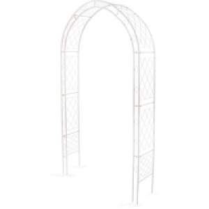 White Modern Garden Arch