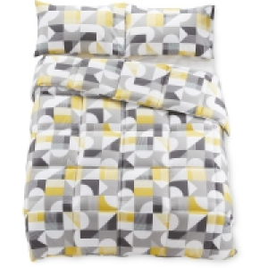 Aldi  Ready To Use Yellow Double Duvet Set