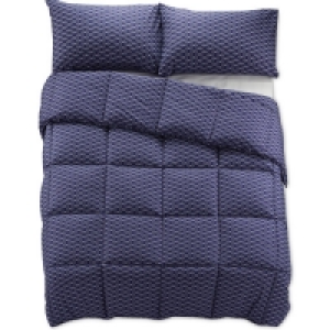 Aldi  Ready To Use Navy Double Duvet Set