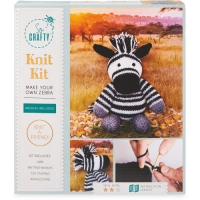 Aldi  So Crafty Zebra Knitting/Crochet Kit