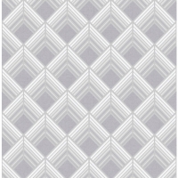 Wickes  Boutique Trifina Geo Silver Decorative Wallpaper - 10m