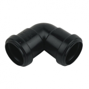 FloPlast WP11B Push-Fit Waste 90 Deg Bend - Black 40mm £0.99