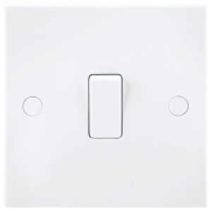 BG Single Switch 1 Gang 2 Way 10A White £1.39